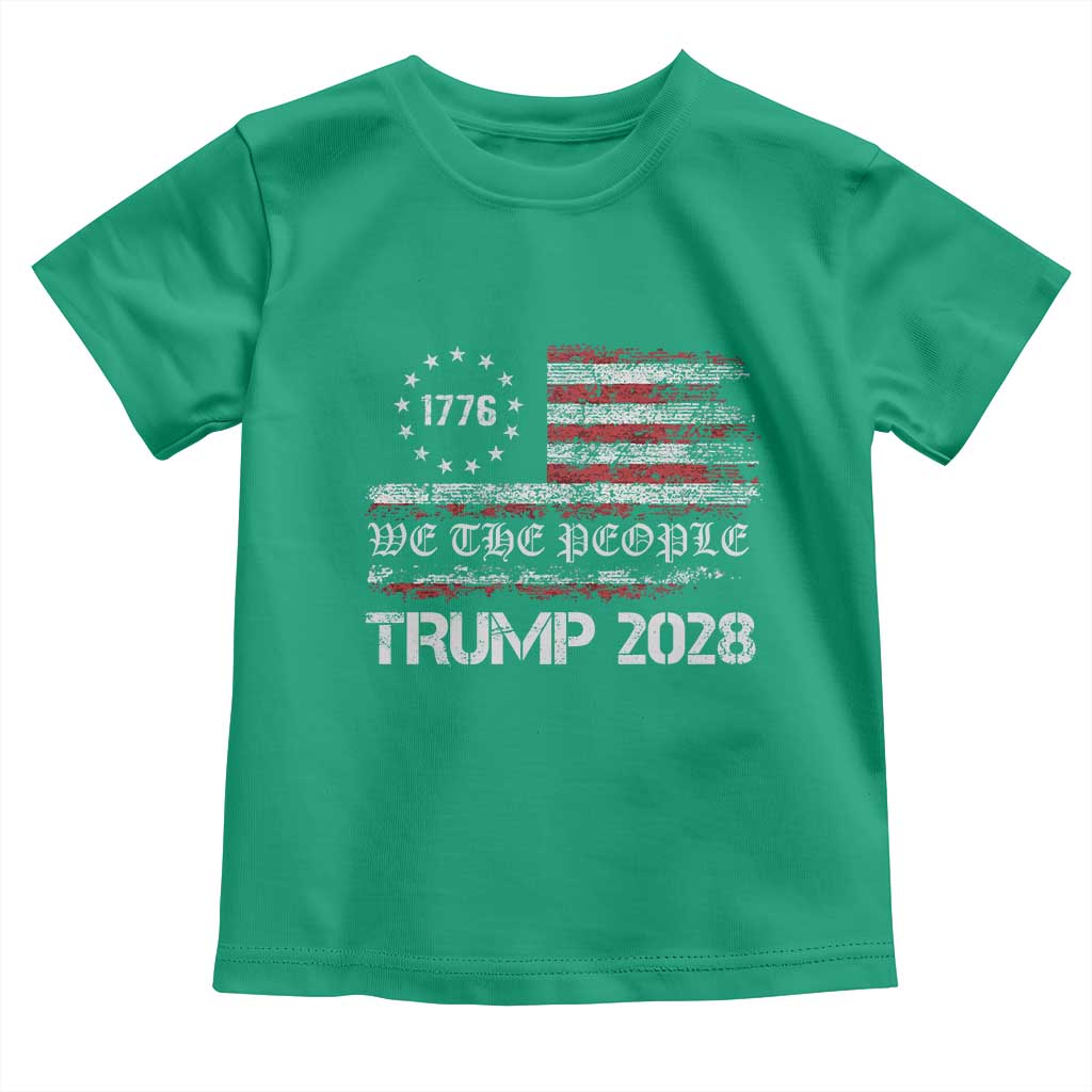 Pro Trump 2028 Toddler T Shirt America US Flag Retro Vintage TS10 Irish Green Print Your Wear