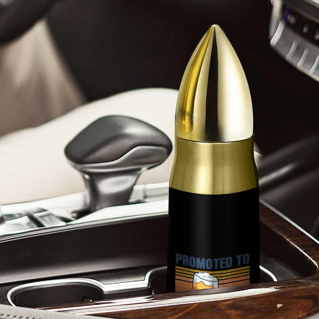 Promoted To Grandpa Bullet Tumbler Retro Vintage Beer Baby Milk Bottle Funny Father's Day TS11 Print Your Wear