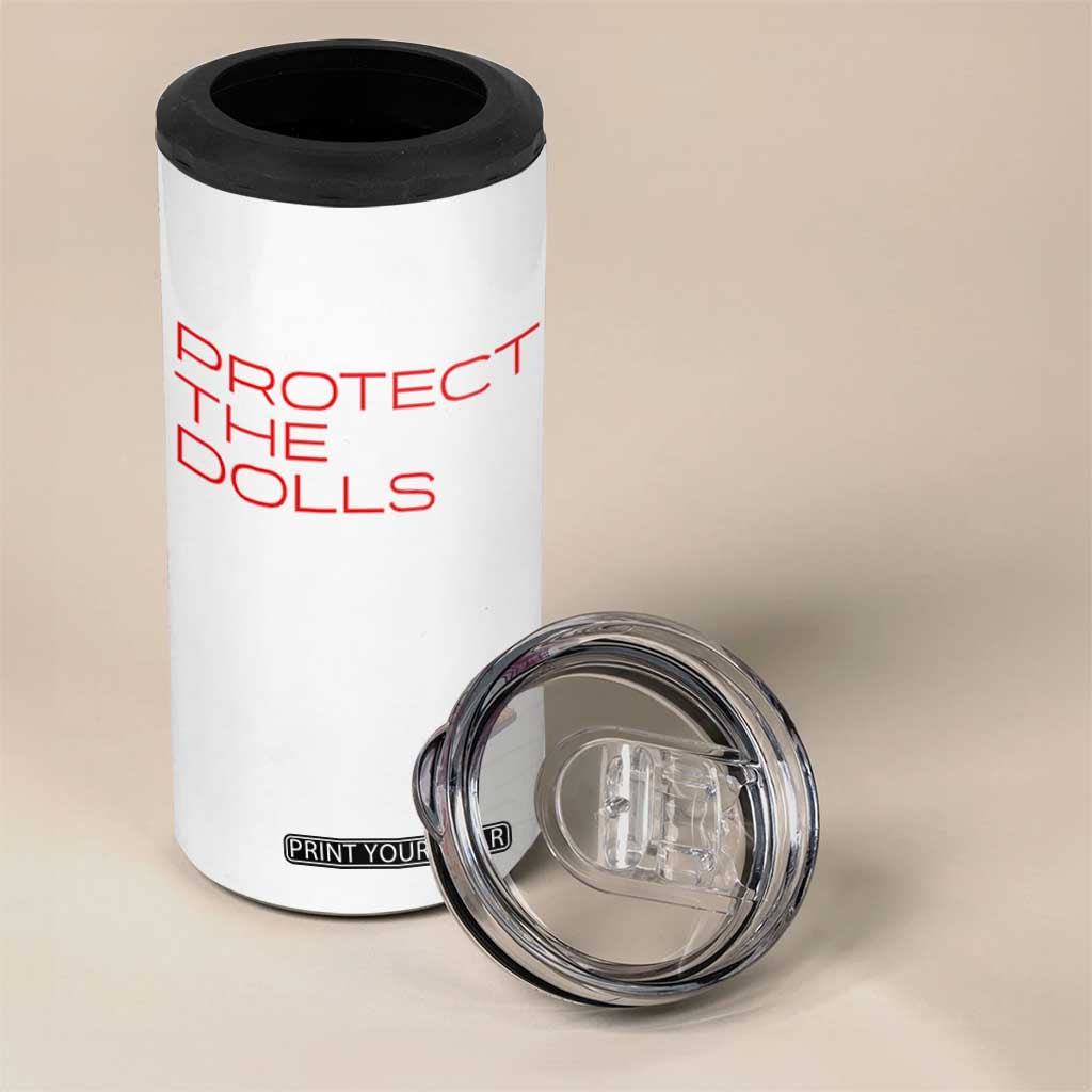 Protect The Dolls 4 in 1 Can Cooler Tumbler Pride Month TS10 Print Your Wear