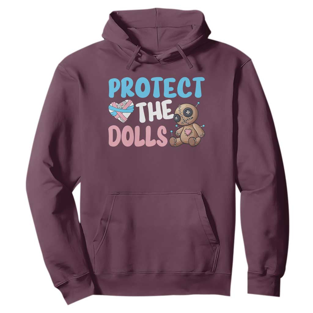 Protect The Dolls Hoodie Transgender Trans Pride TS10 Maroon Print Your Wear