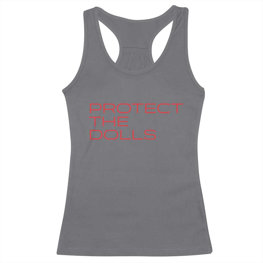 Protect The Dolls Racerback Tank Top Pride Month TS10 Charcoal Print Your Wear