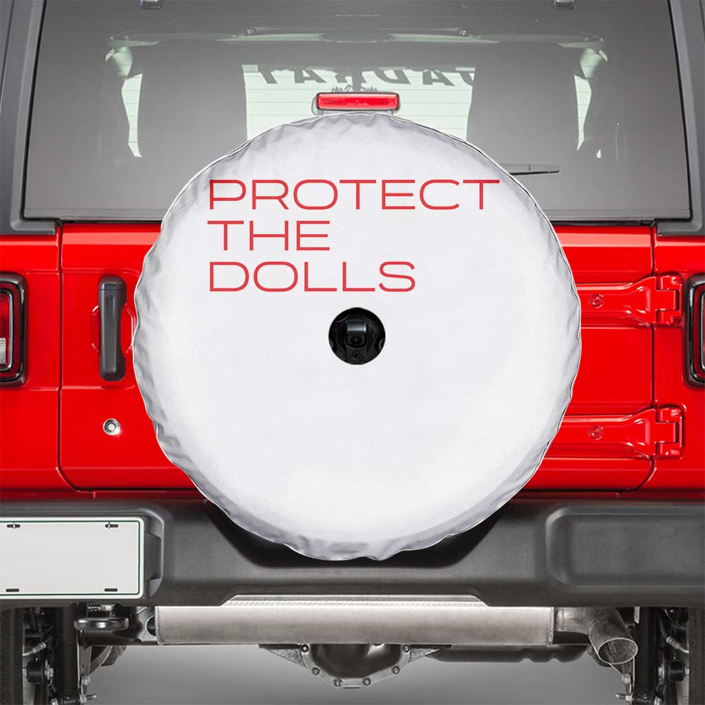Protect The Dolls Spare Tire Cover Pride Month TS10 White Print Your Wear