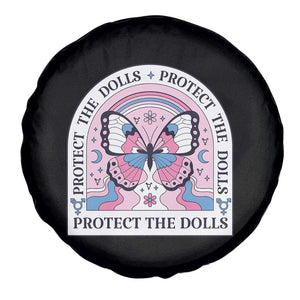 Protect The Dolls Spare Tire Cover Trans Women Pride Month Butterfly TS11 Print Your Wear