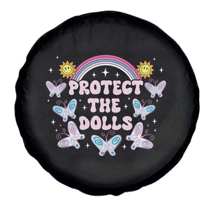 Protect The Dolls Spare Tire Cover Trans Women Pride Month Retro Groove Butterfly TS11 Print Your Wear