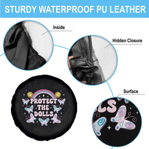 Protect The Dolls Spare Tire Cover Trans Women Pride Month Retro Groove Butterfly TS11 Print Your Wear