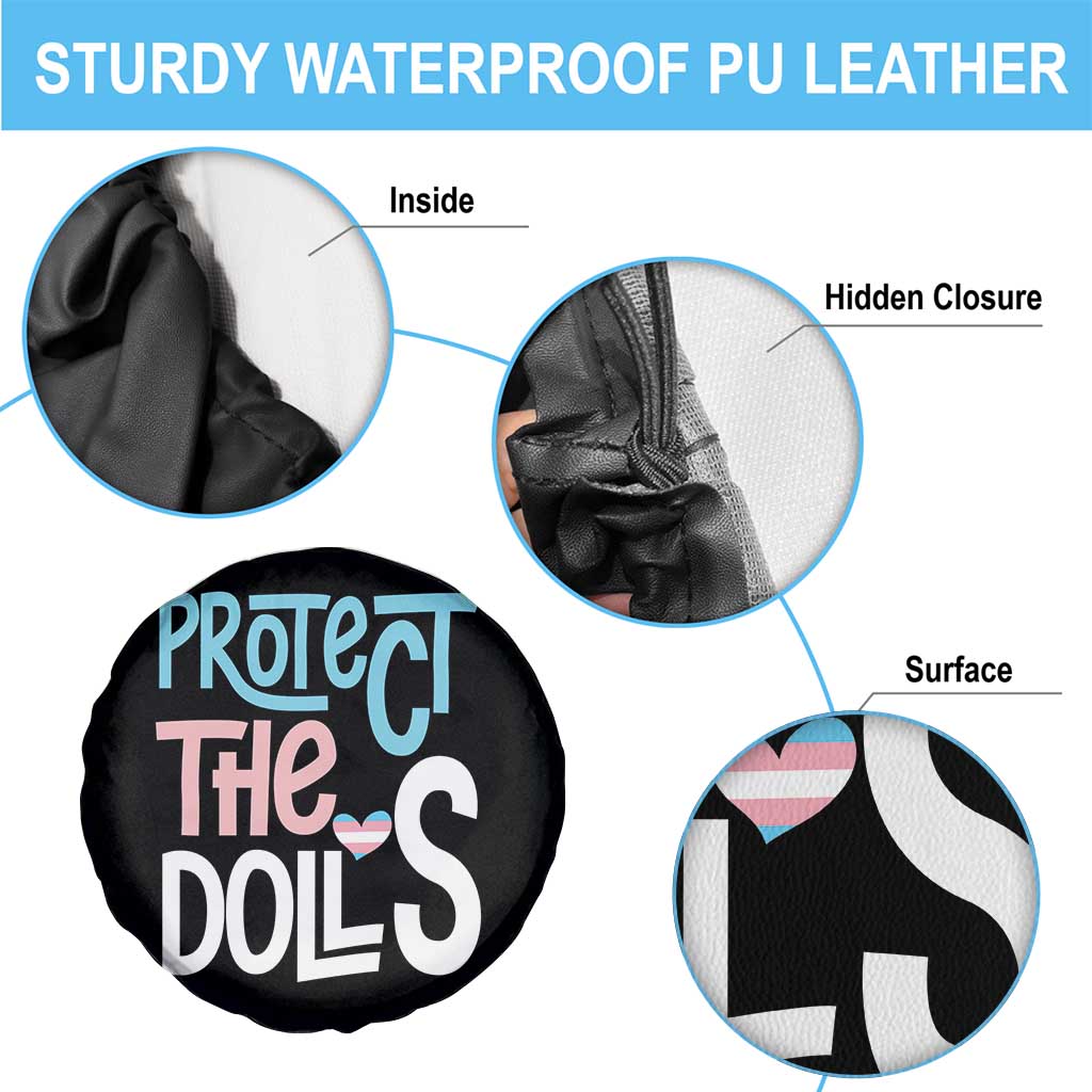 Protect The Dolls Spare Tire Cover Transgender Trans Pride Social Justice TS10 Print Your Wear