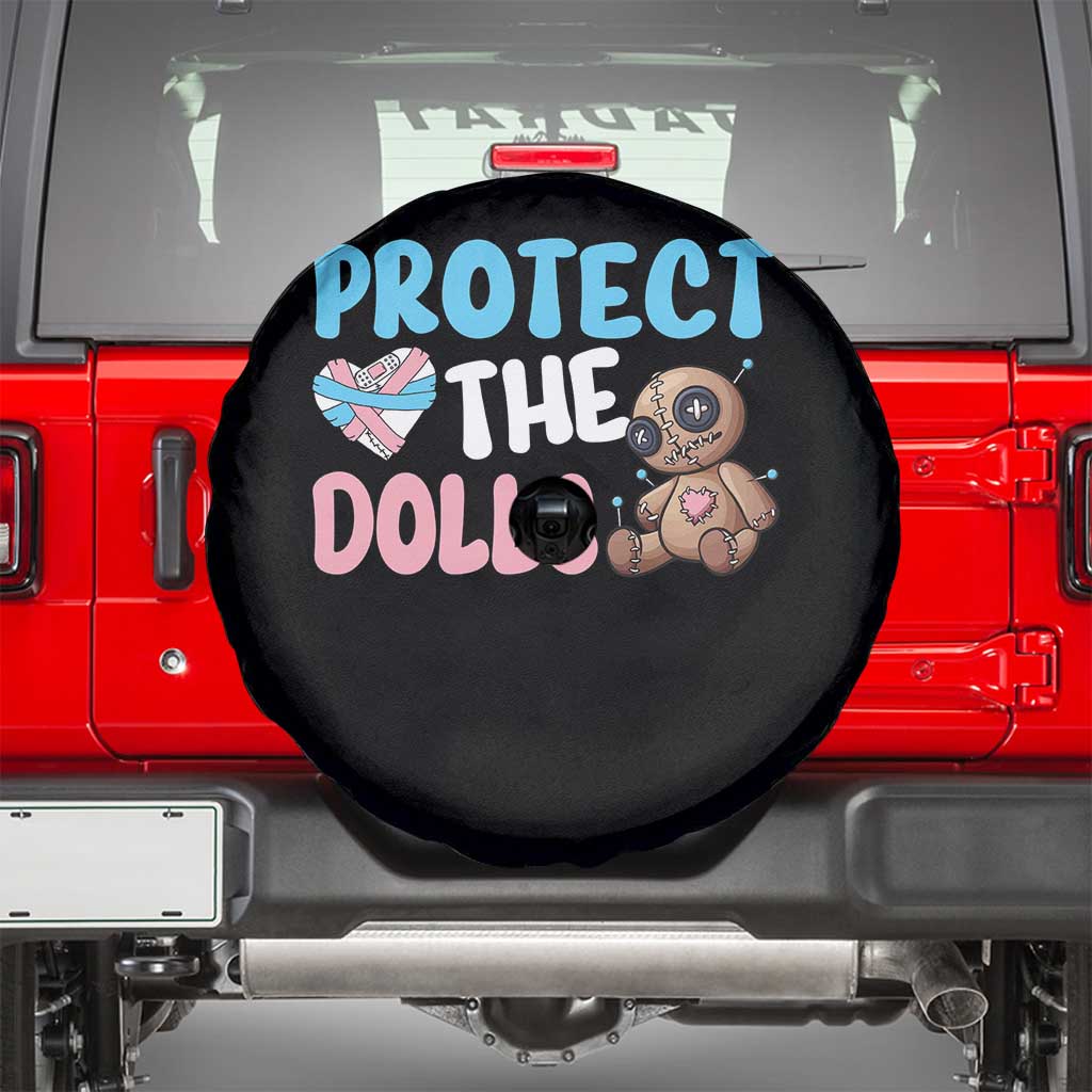 Protect The Dolls Spare Tire Cover Transgender Trans Pride TS10 Black Print Your Wear