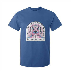 Protect The Dolls T Shirt For Kid Trans Women Pride Month Butterfly TS11 Royal Blue Print Your Wear