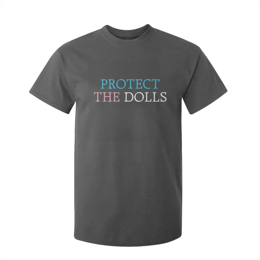 Protect The Dolls T Shirt For Kid Trans Women Pride Month TS11 Dark Heather Print Your Wear