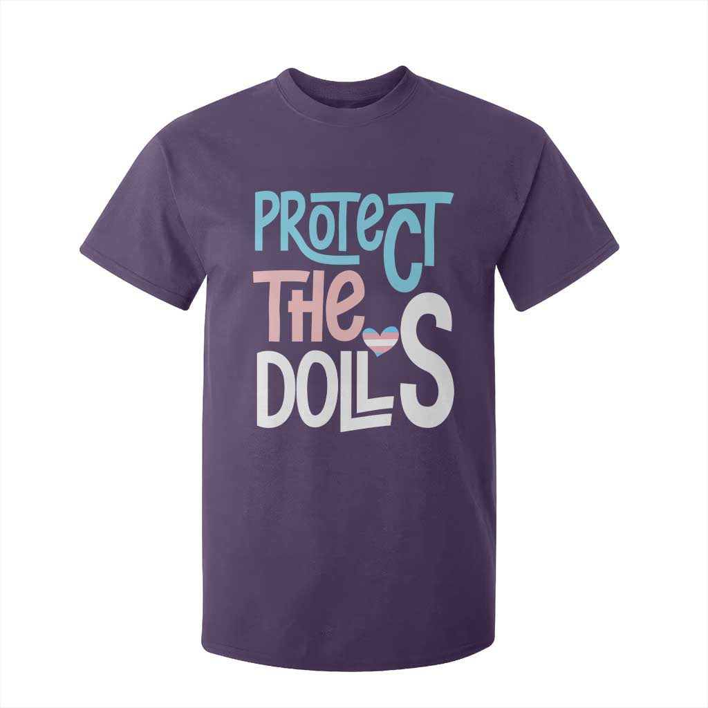 Protect The Dolls T Shirt For Kid Transgender Trans Pride Social Justice TS10 Purple Print Your Wear