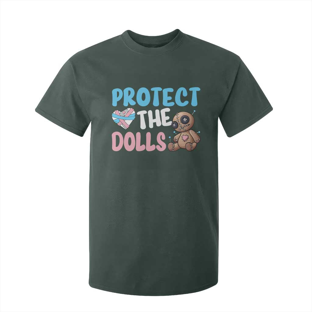 Protect The Dolls T Shirt For Kid Transgender Trans Pride TS10 Dark Forest Green Print Your Wear