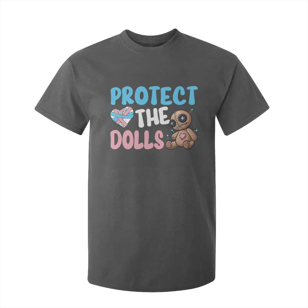Protect The Dolls T Shirt For Kid Transgender Trans Pride TS10 Dark Heather Print Your Wear