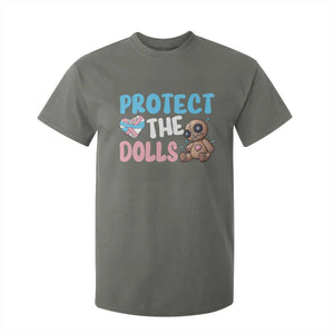 Protect The Dolls T Shirt For Kid Transgender Trans Pride TS10 Military Green Print Your Wear