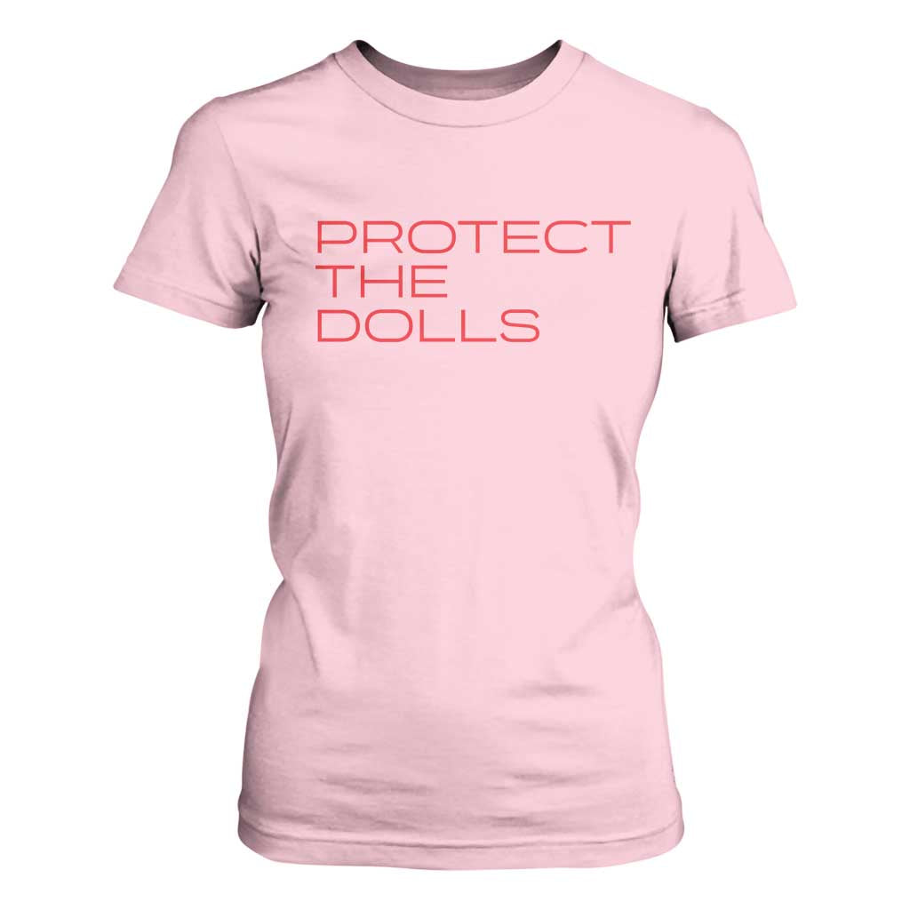 Protect The Dolls T Shirt For Women Pride Month TS10 Light Pink Print Your Wear