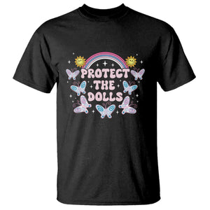 Protect The Dolls T Shirt Trans Women Pride Month Retro Groove Butterfly TS11 Black Print Your Wear