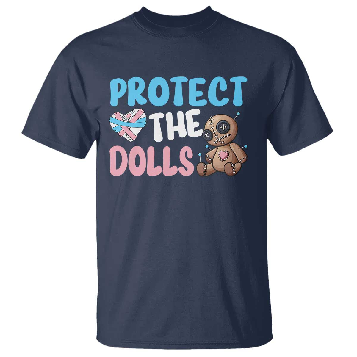 Protect The Dolls T Shirt Transgender Trans Pride TS10 Navy Print Your Wear