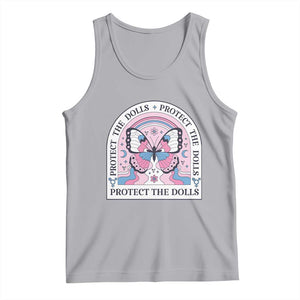 Protect The Dolls Tank Top Trans Women Pride Month Butterfly TS11 Athletic Heather Print Your Wear
