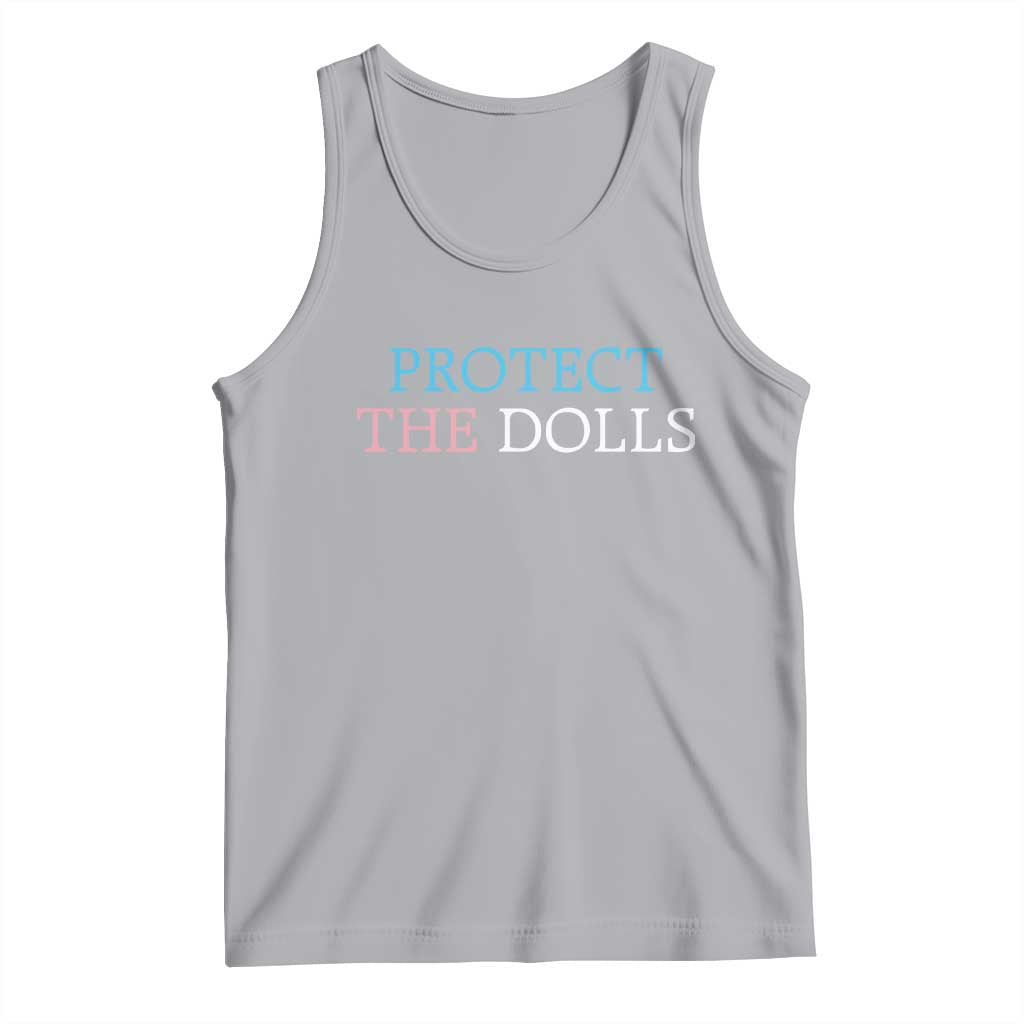 Protect The Dolls Tank Top Trans Women Pride Month TS11 Athletic Heather Print Your Wear
