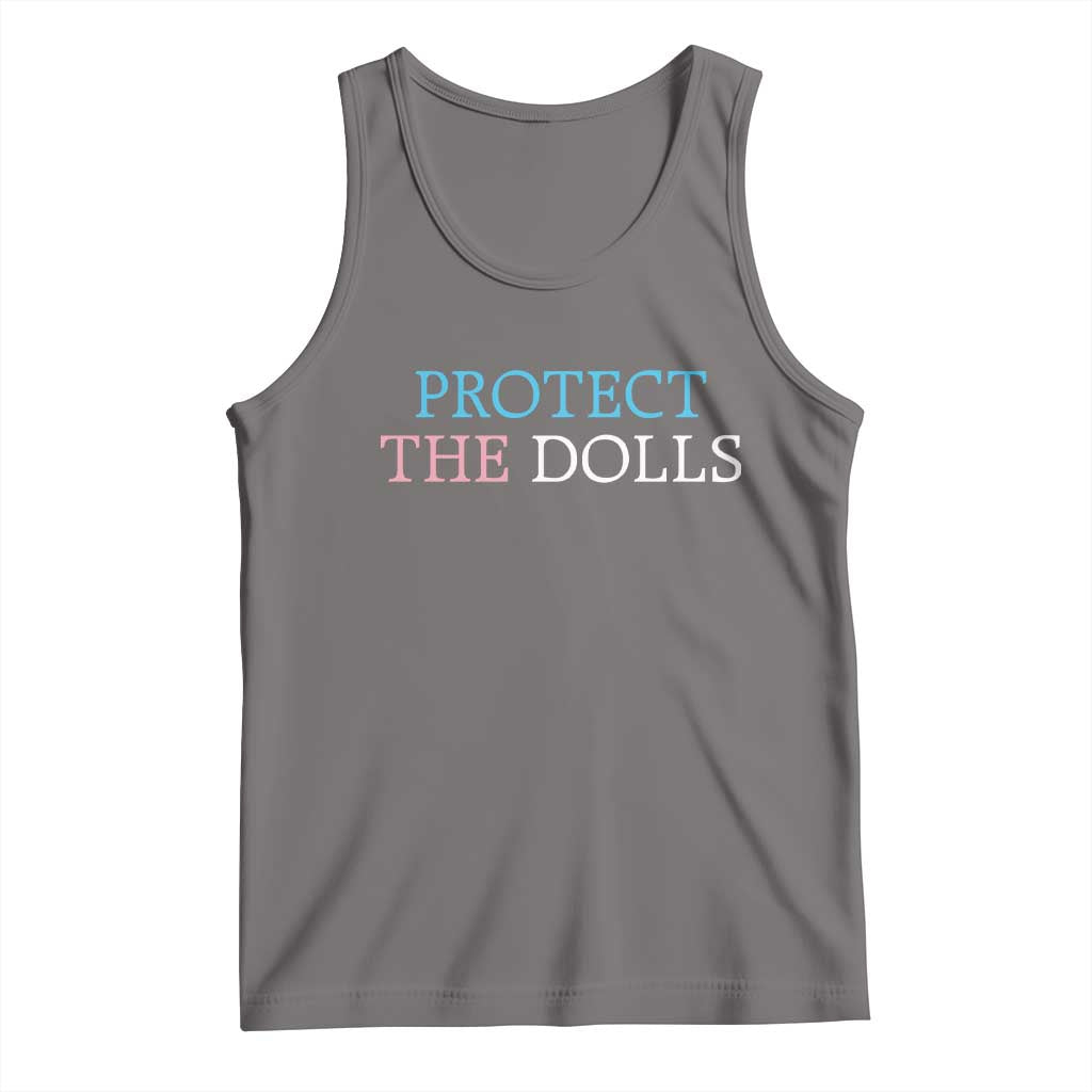 Protect The Dolls Tank Top Trans Women Pride Month TS11 Deep Heather Print Your Wear