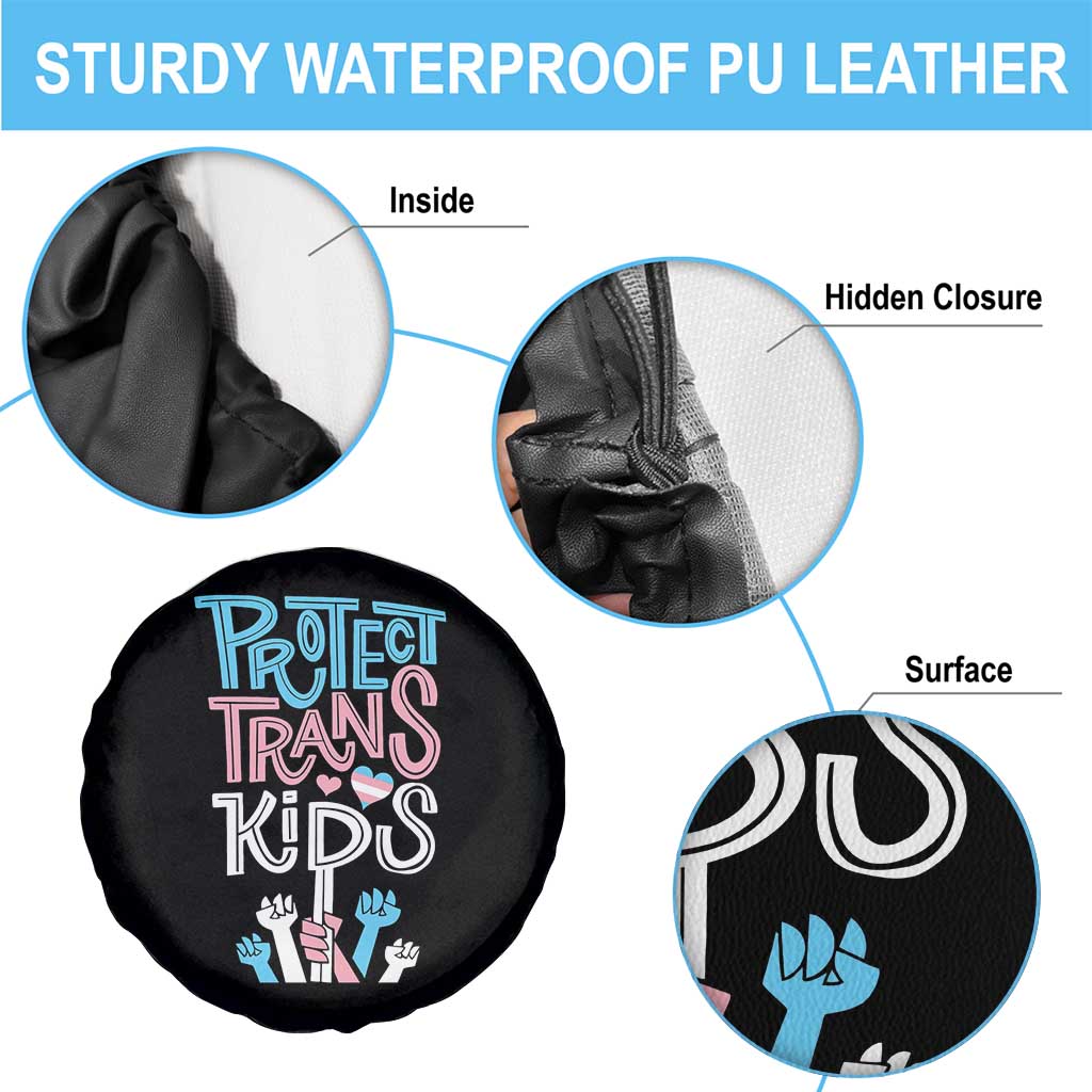 Protect Trans Kids Spare Tire Cover Transgender Pride Social Justice TS10 Print Your Wear