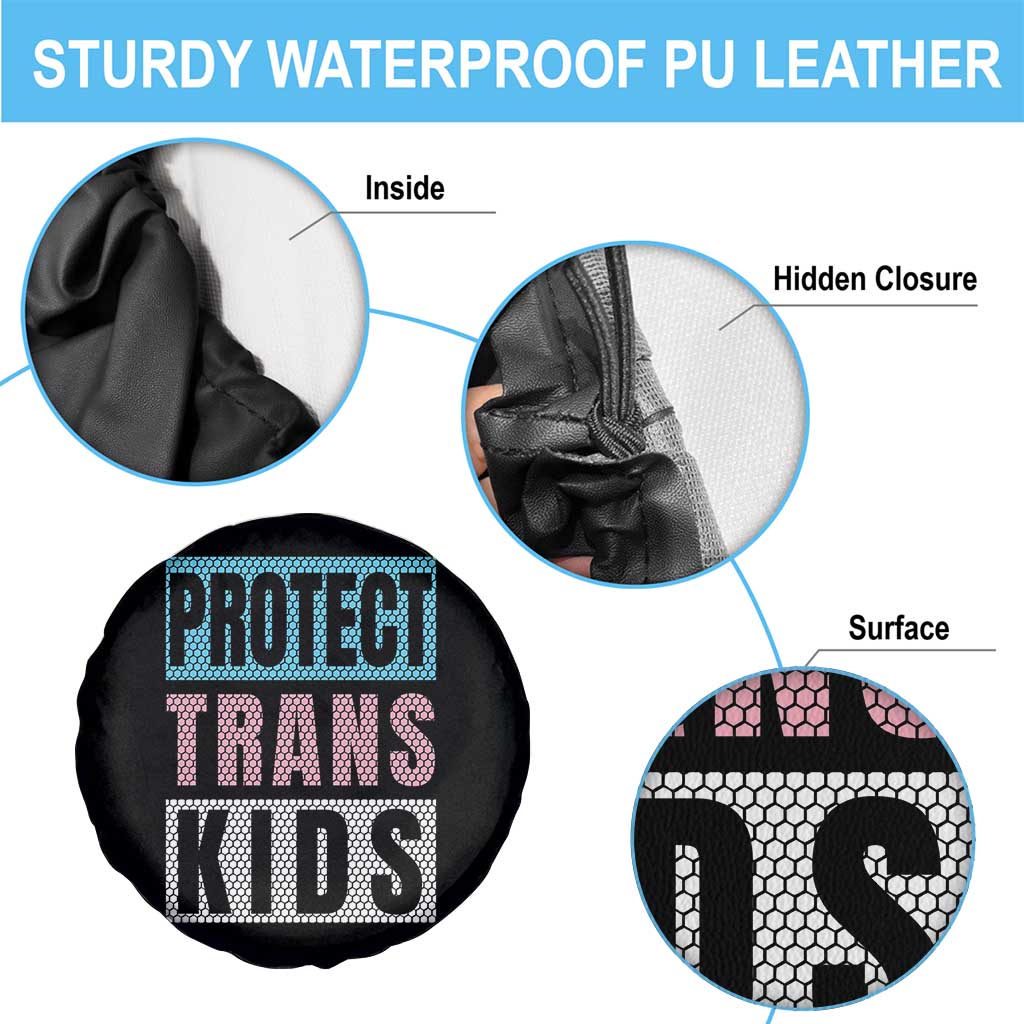 Protect Trans Kids Spare Tire Cover Transgender Pride Trans Rights Social Justice TS10 Print Your Wear