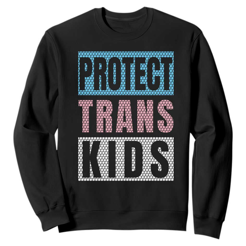 Protect Trans Kids Sweatshirt Transgender Pride Trans Rights Social Justice TS10 Black Print Your Wear