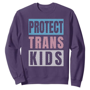 Protect Trans Kids Sweatshirt Transgender Pride Trans Rights Social Justice TS10 Purple Print Your Wear