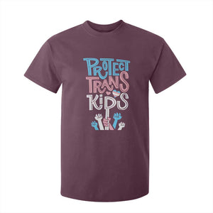 Protect Trans Kids T Shirt For Kid Transgender Pride Social Justice TS10 Maroon Print Your Wear
