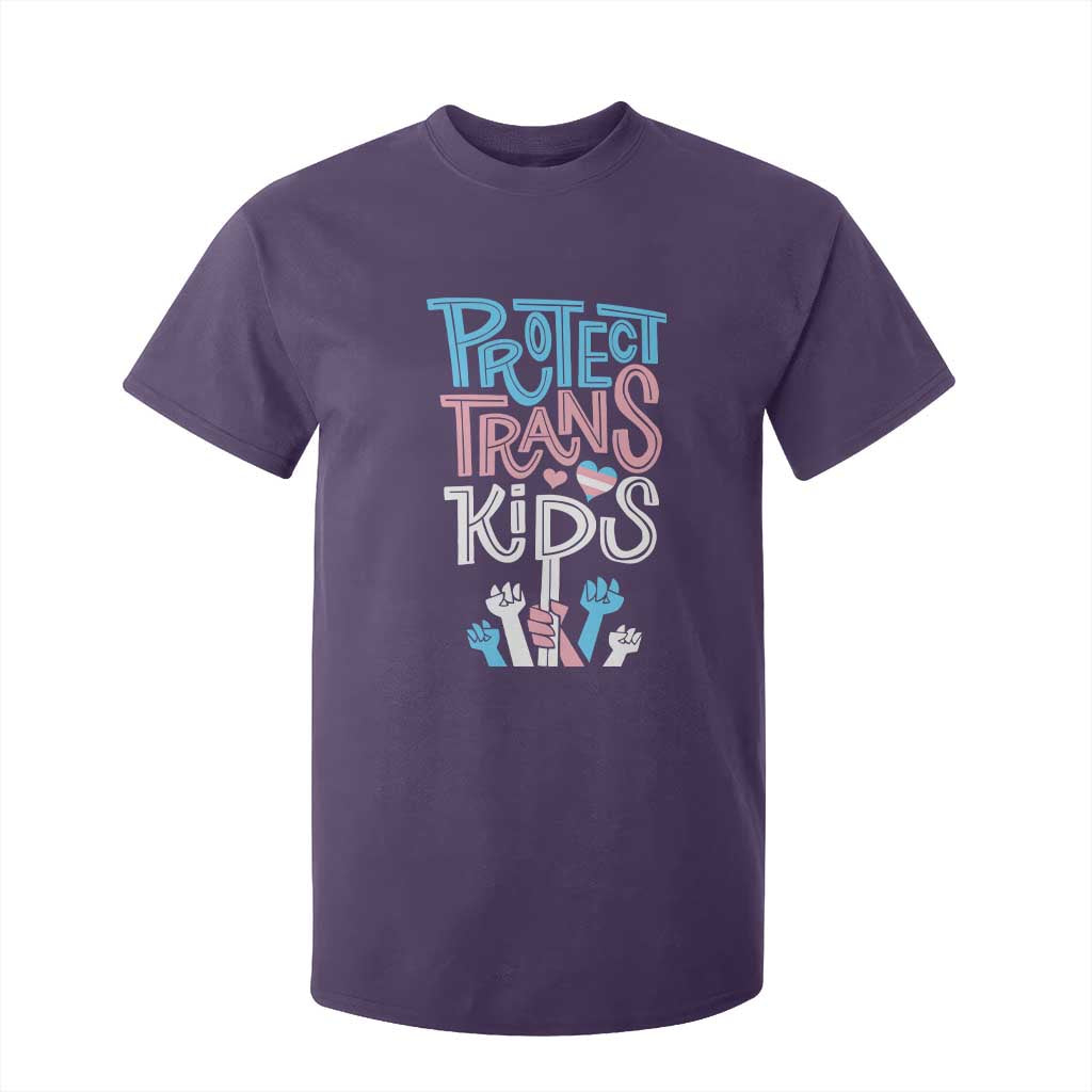 Protect Trans Kids T Shirt For Kid Transgender Pride Social Justice TS10 Purple Print Your Wear