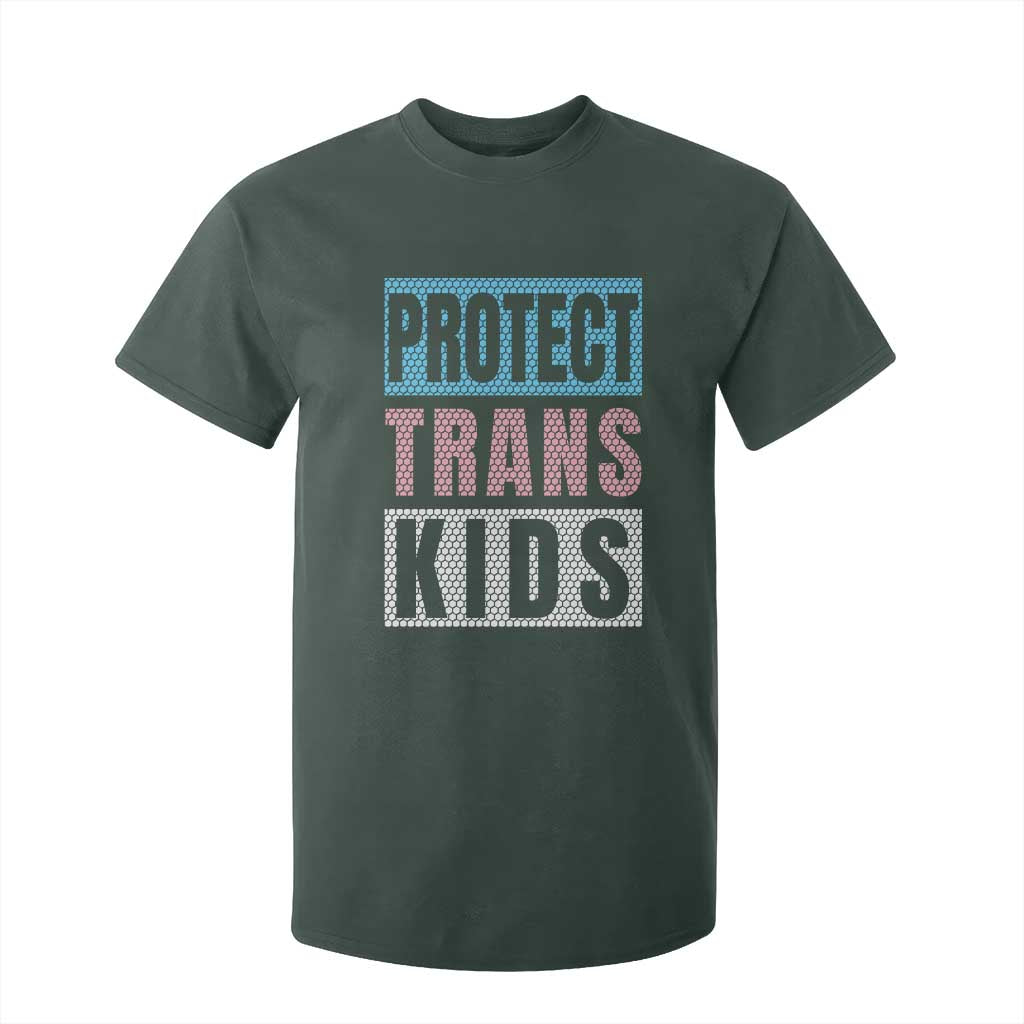 Protect Trans Kids T Shirt For Kid Transgender Pride Trans Rights Social Justice TS10 Dark Forest Green Print Your Wear
