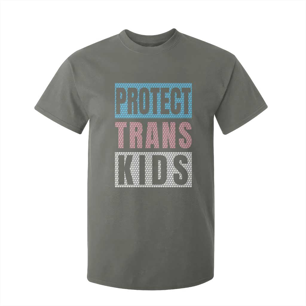 Protect Trans Kids T Shirt For Kid Transgender Pride Trans Rights Social Justice TS10 Military Green Print Your Wear