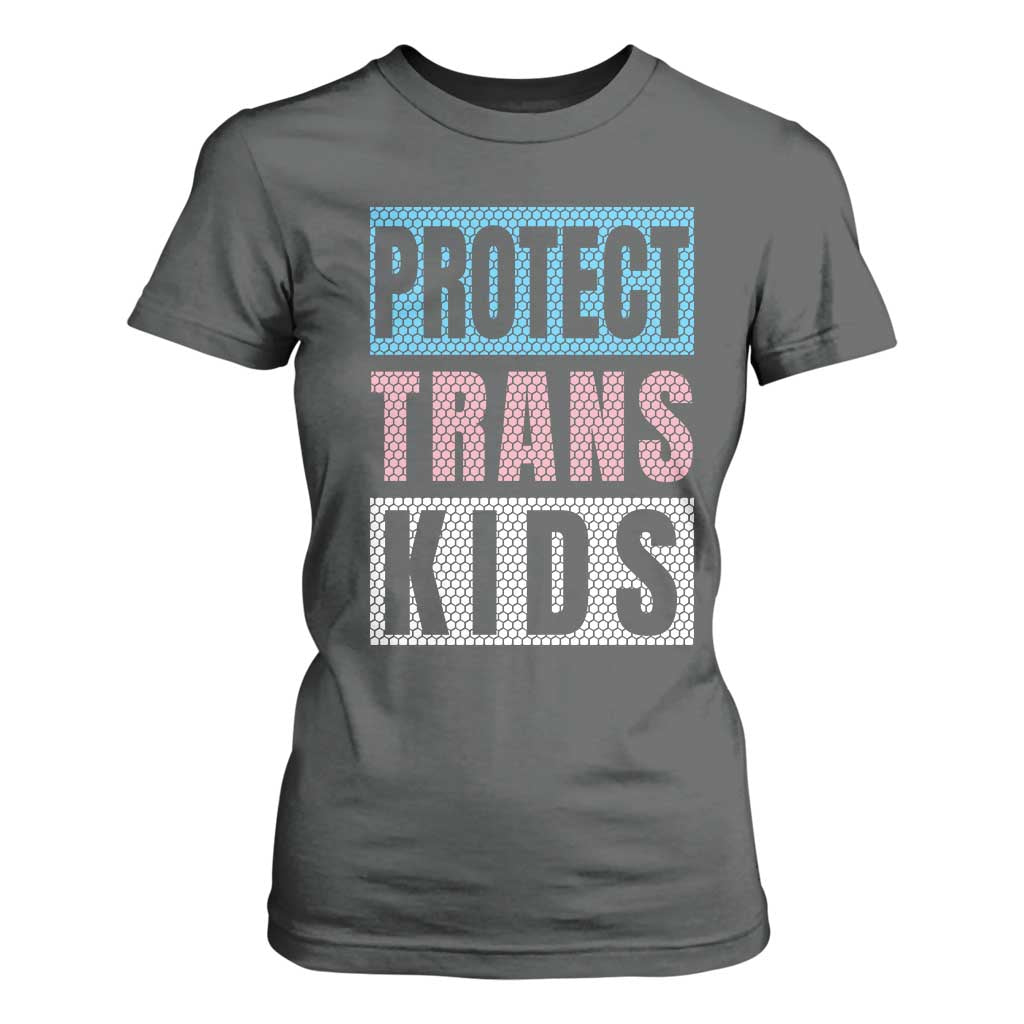 Protect Trans Kids T Shirt For Women Transgender Pride Trans Rights Social Justice TS10 Dark Heather Print Your Wear