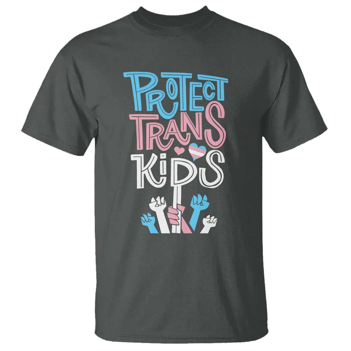 Protect Trans Kids T Shirt Transgender Pride Social Justice TS10 Dark Heather Print Your Wear