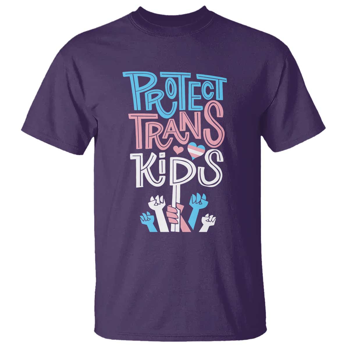 Protect Trans Kids T Shirt Transgender Pride Social Justice TS10 Purple Print Your Wear