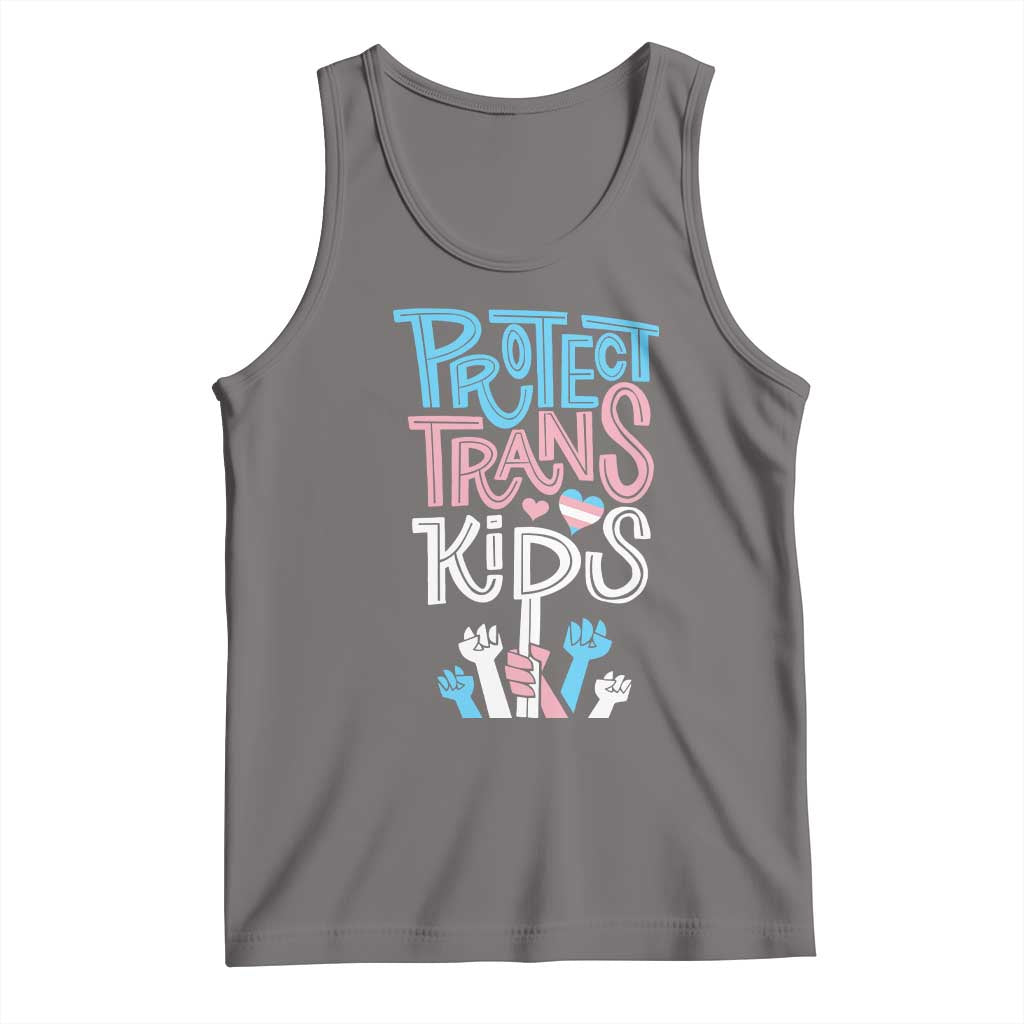 Protect Trans Kids Tank Top Transgender Pride Social Justice TS10 Deep Heather Print Your Wear