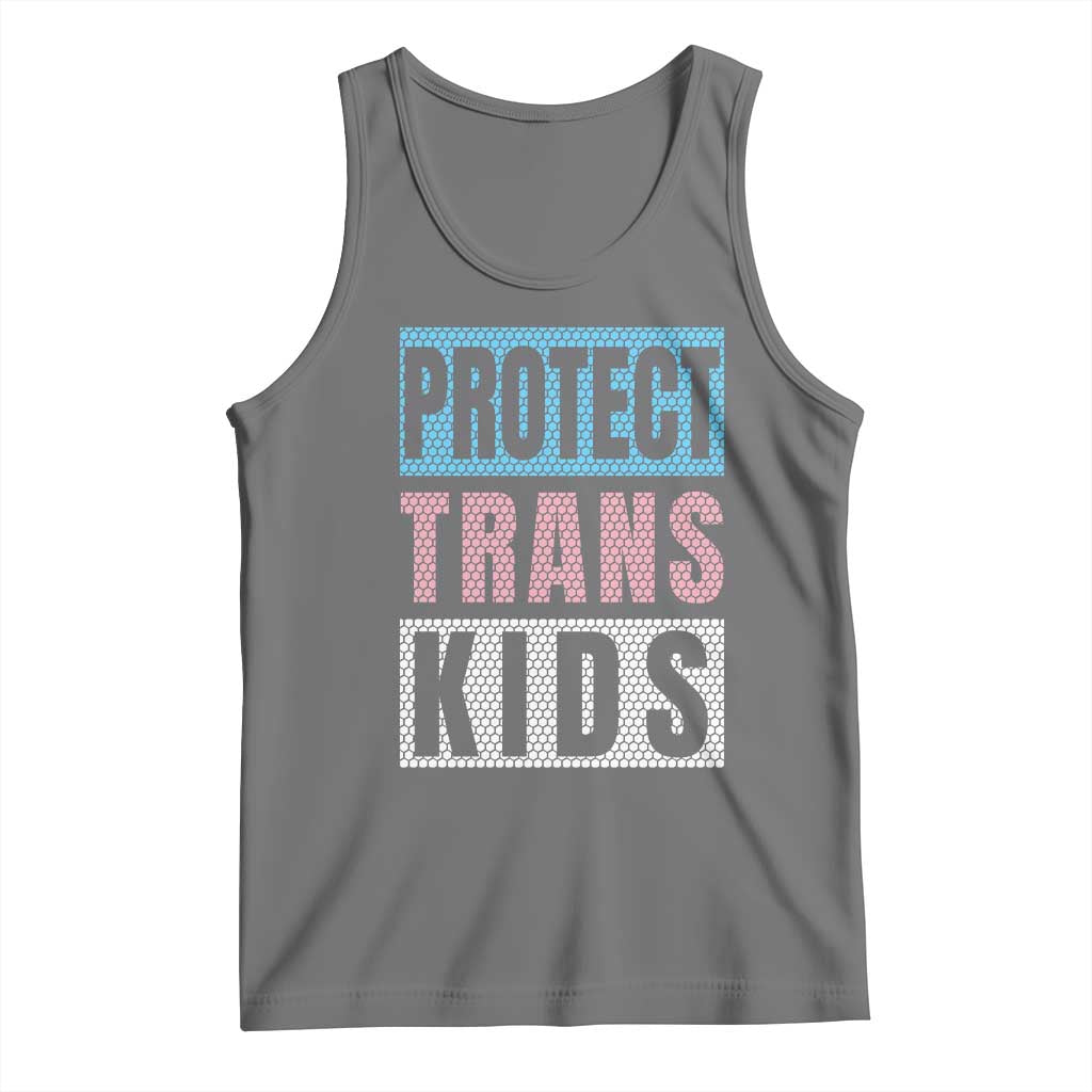 Protect Trans Kids Tank Top Transgender Pride Trans Rights Social Justice TS10 Black Heather Print Your Wear