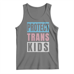 Protect Trans Kids Tank Top Transgender Pride Trans Rights Social Justice TS10 Black Heather Print Your Wear