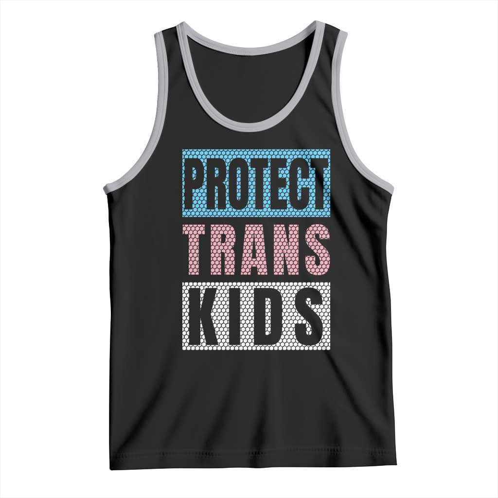 Protect Trans Kids Tank Top Transgender Pride Trans Rights Social Justice TS10 Black Athletic Heather Print Your Wear