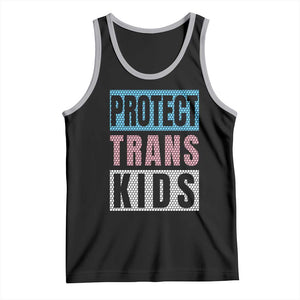 Protect Trans Kids Tank Top Transgender Pride Trans Rights Social Justice TS10 Black Athletic Heather Print Your Wear