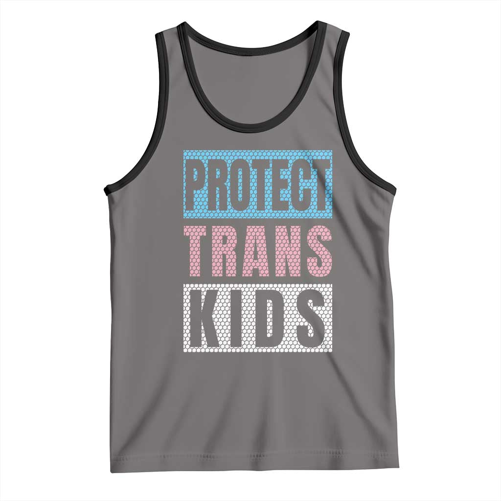 Protect Trans Kids Tank Top Transgender Pride Trans Rights Social Justice TS10 Deep Heather Black Print Your Wear