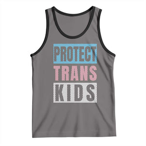 Protect Trans Kids Tank Top Transgender Pride Trans Rights Social Justice TS10 Deep Heather Black Print Your Wear