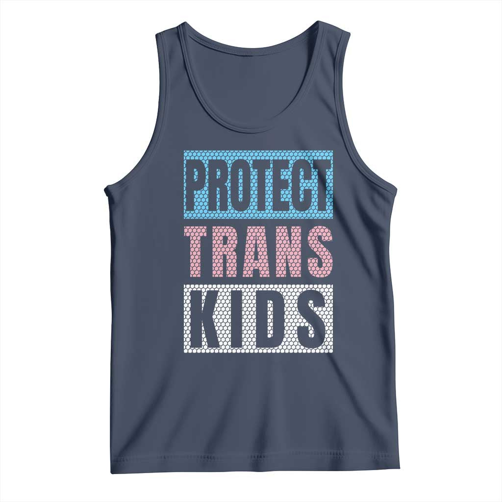 Protect Trans Kids Tank Top Transgender Pride Trans Rights Social Justice TS10 Navy Print Your Wear