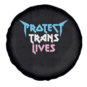 Protect Trans Lives Spare Tire Cover Heavy Metal TS10 Print Your Wear