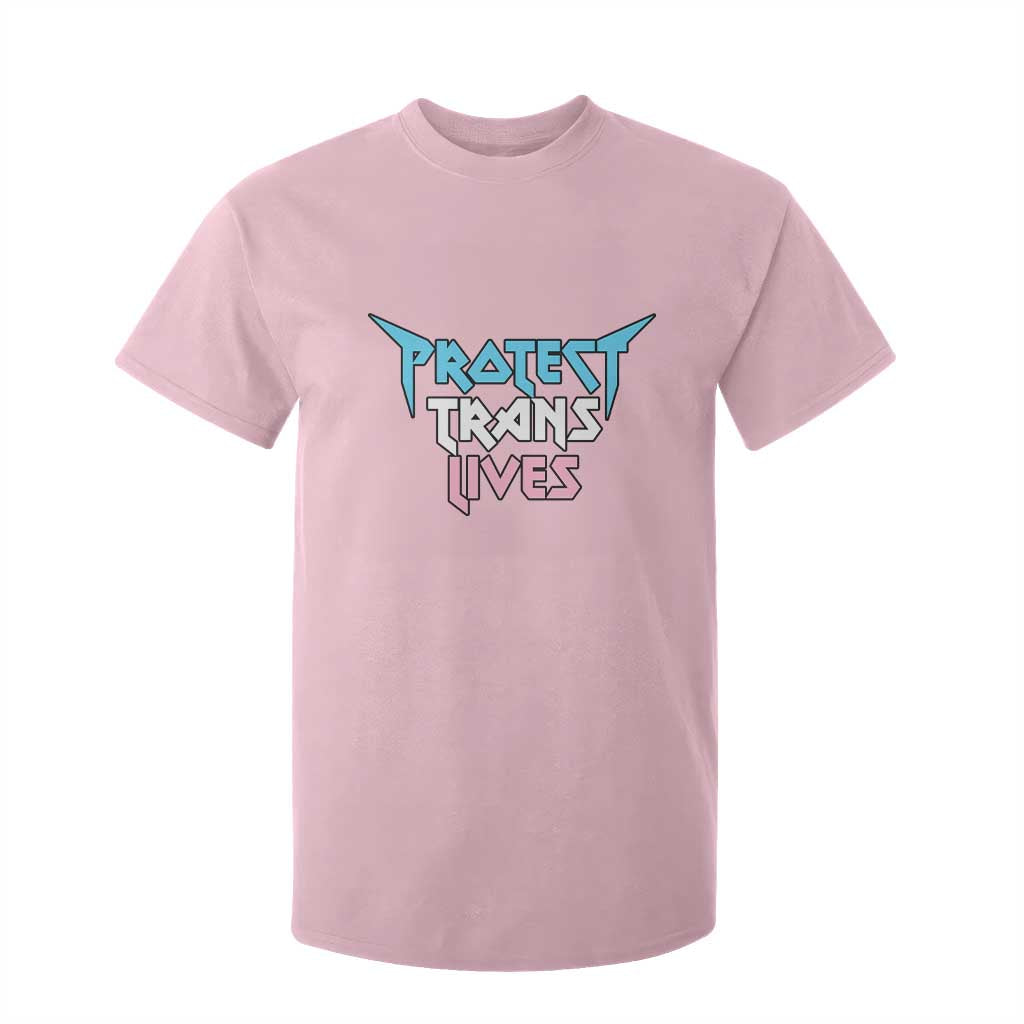 Protect Trans Lives T Shirt For Kid Heavy Metal TS10 Light Pink Print Your Wear