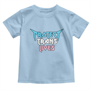 Protect Trans Lives Toddler T Shirt Heavy Metal TS10 Light Blue Print Your Wear