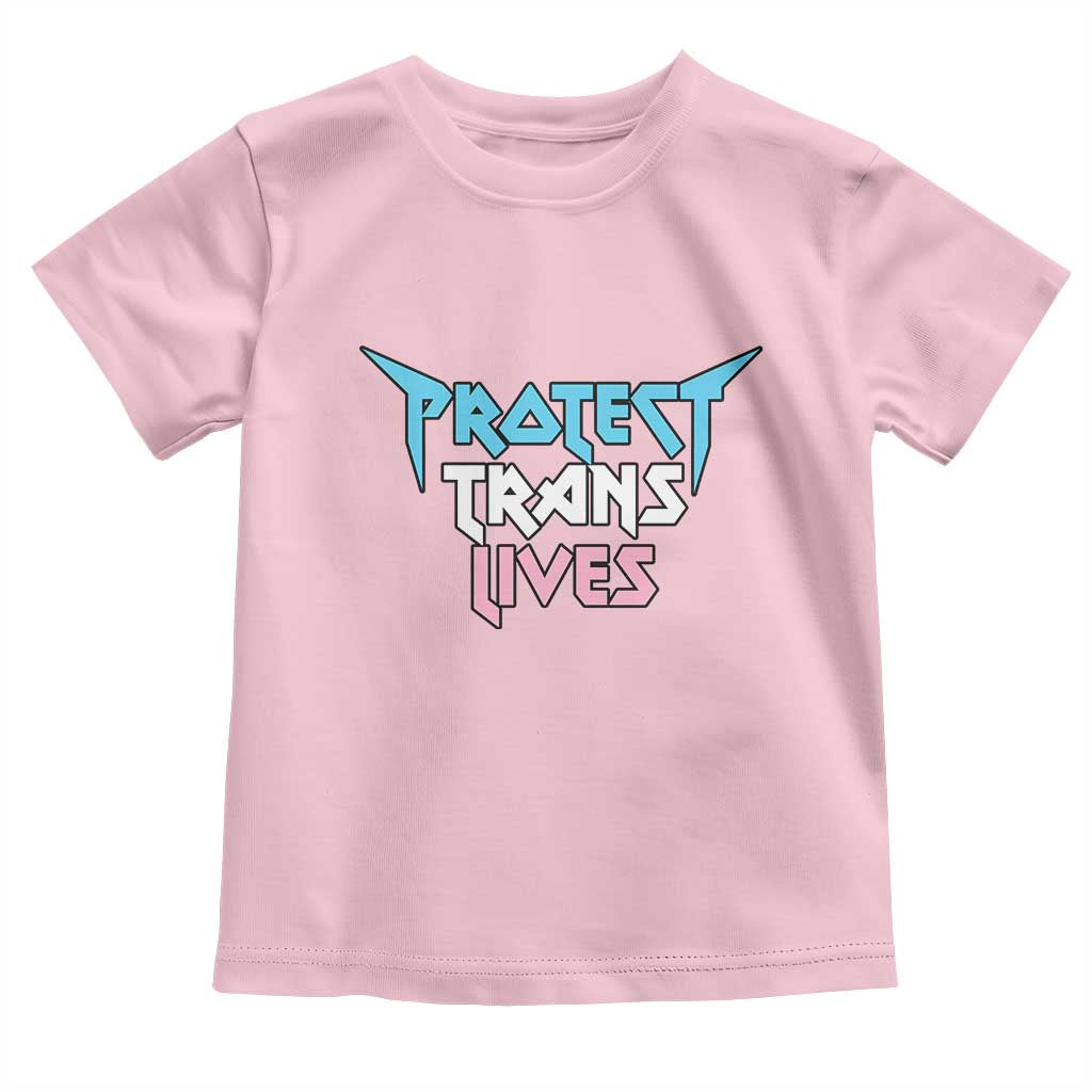 Protect Trans Lives Toddler T Shirt Heavy Metal TS10 Light Pink Print Your Wear