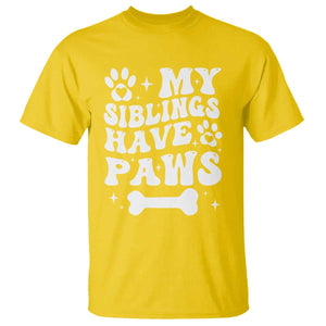 Protected By Dog T Shirt My Siblings Have Paws Funny Baby Shower Gift TS10 Daisy Print Your Wear