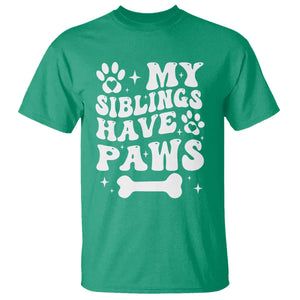 Protected By Dog T Shirt My Siblings Have Paws Funny Baby Shower Gift TS10 Irish Green Print Your Wear