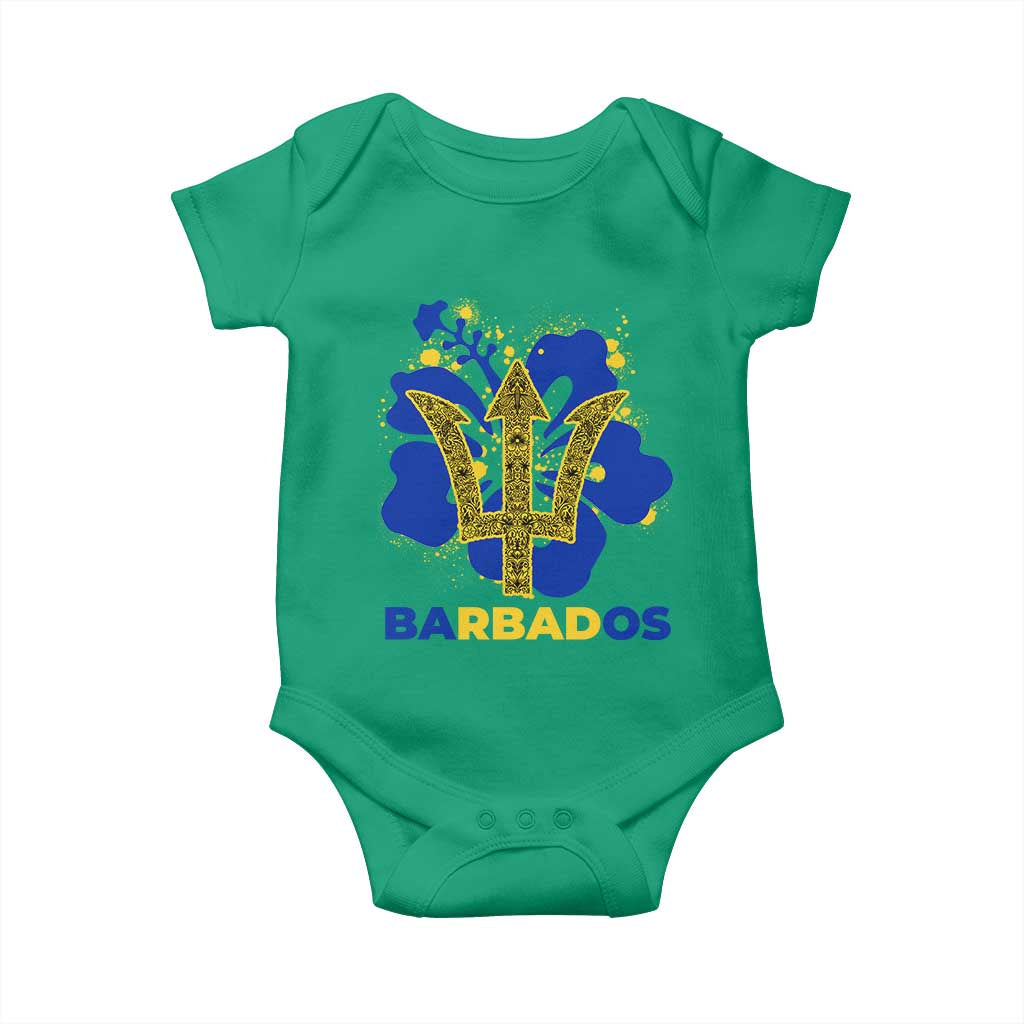 Proud Barbados Bajan Barbadian Flag Roots Baby Onesie TS11 Irish Green Print Your Wear