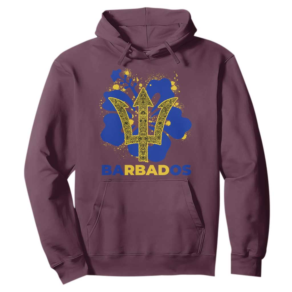 Proud Barbados Bajan Barbadian Flag Roots Hoodie TS11 Maroon Print Your Wear
